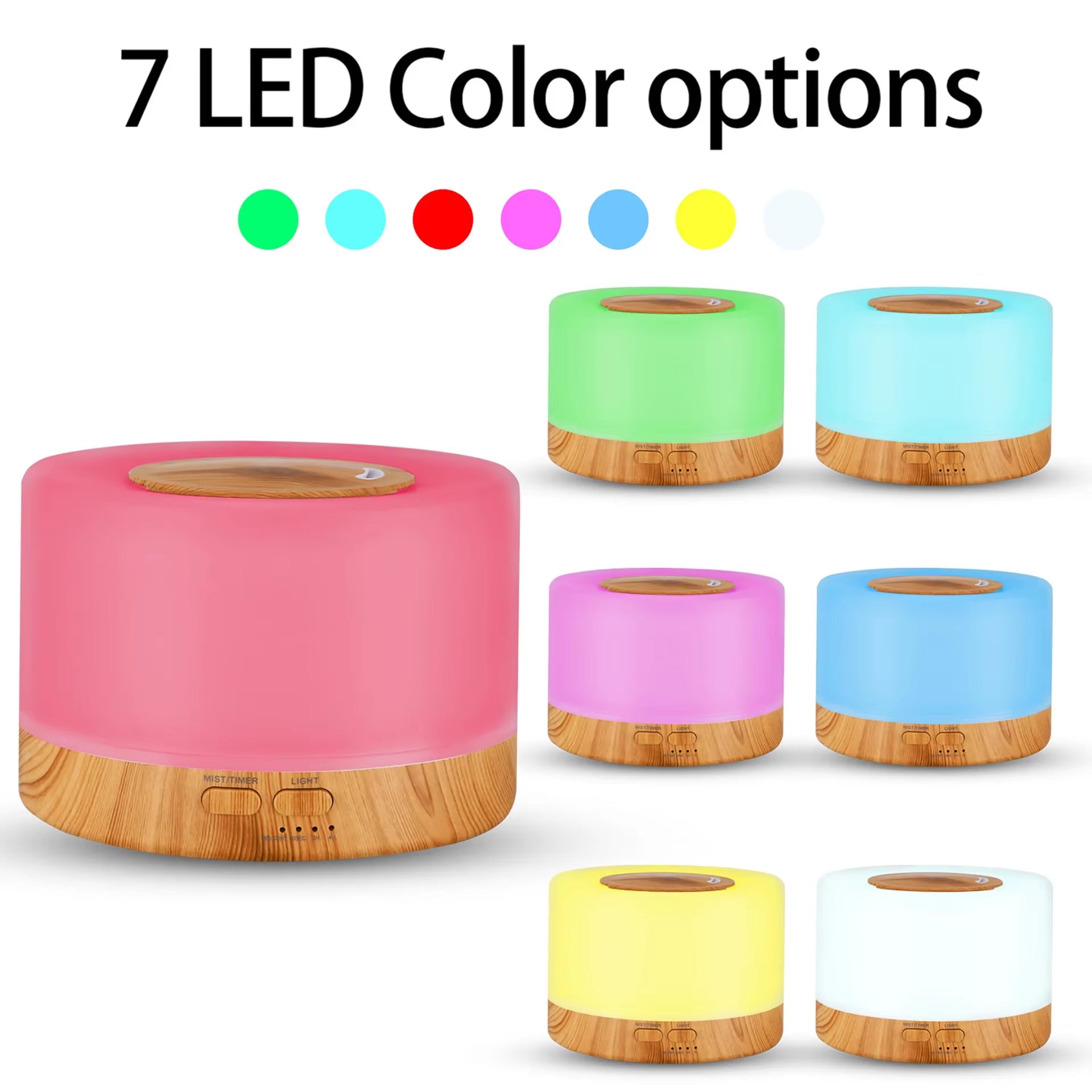 Tuya Smart Humidifier with Colorgul LED Light Wifi Aroma Diffuser Timer Wireless Control Work with Alexa Google Home Compatible
