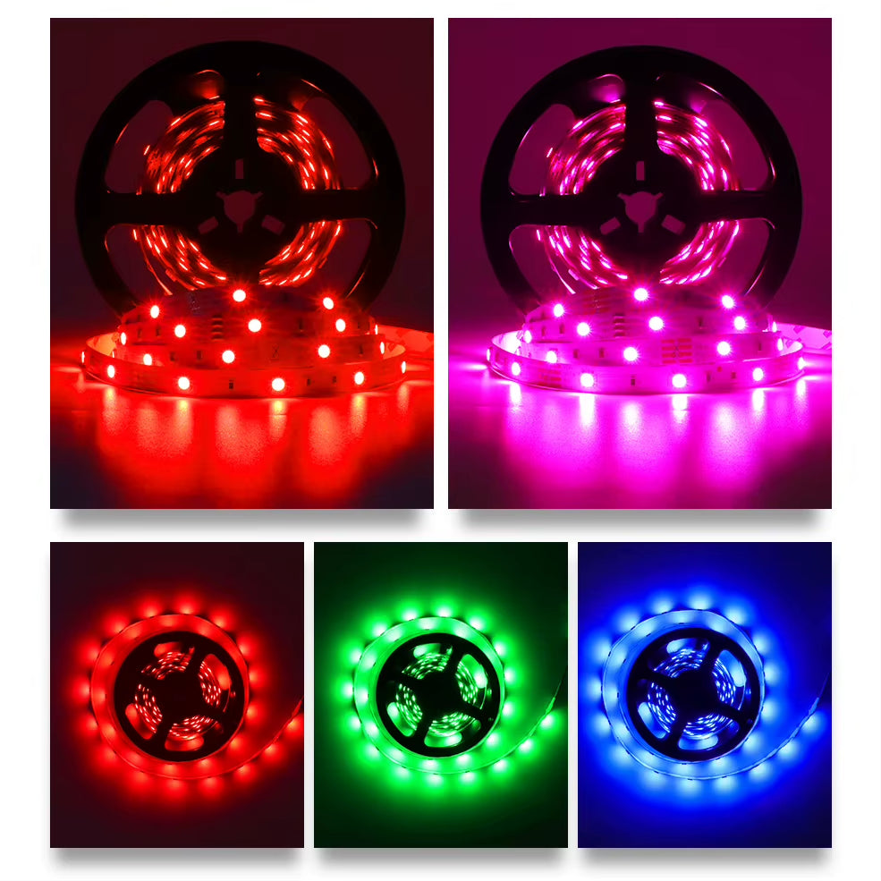Wifi Smart LED Strip Light 20M RGB 5050 Flexible Ribbon DC12V LED Lights 5M 10M 15M Work with Alexa Google Home Voice Control