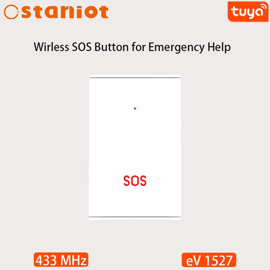 Staniot 433Mhz Welcome Intelligent Wireless Doorbell Smart Door Bell Button with Battery for Home Burglar Security Alarm System