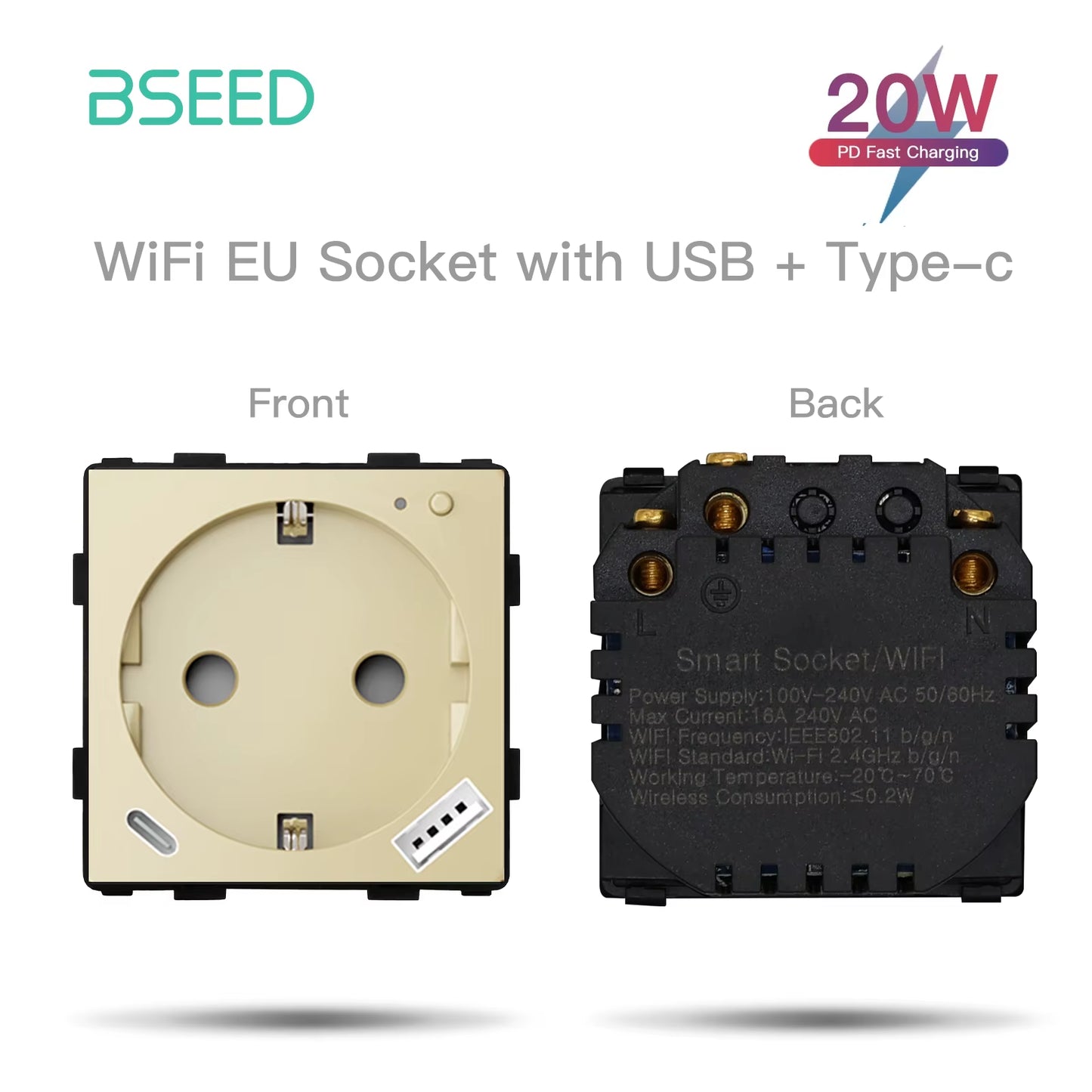 EU Standard Wifi Socket Smart Plug Function Part Only Power Monitor Timing Smart Home Alexa Voice Control Bule Backlight